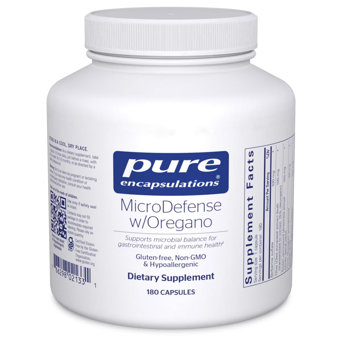 MicroDefense with Oregano 180s